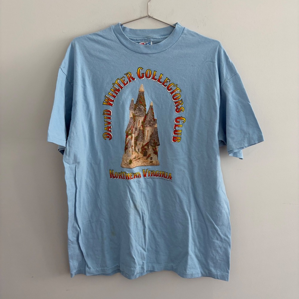Vintage Hanes Beefy-T David Winter Collectors Club Northern Virginia T-Shirt XL